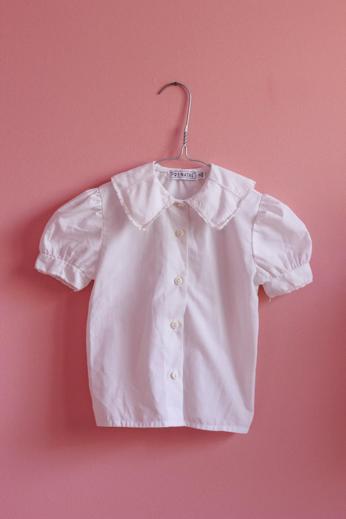 Lasten 80-luvun lyhythihainen vintagepusero 98-104 cm