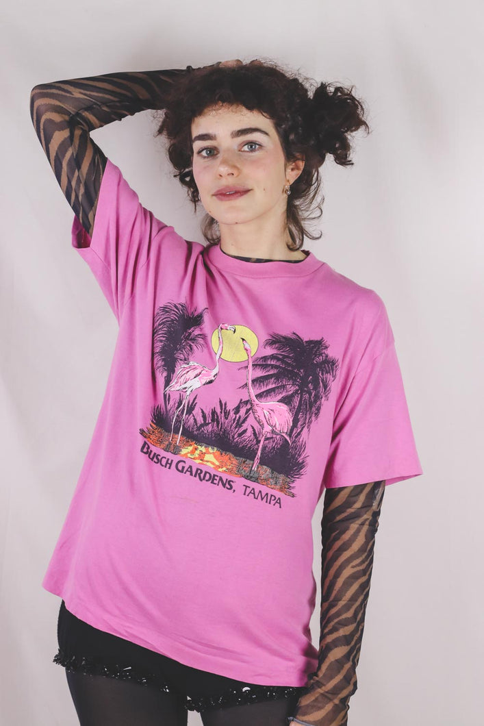 Flamingo 80/90-luvun vintage t-paita