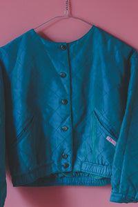 Lasten tummanvihreä vintagetikkibomber 130-140 cm
