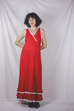 Pia&Paula kotimainen 70-luvun vintagepuuvillamekko