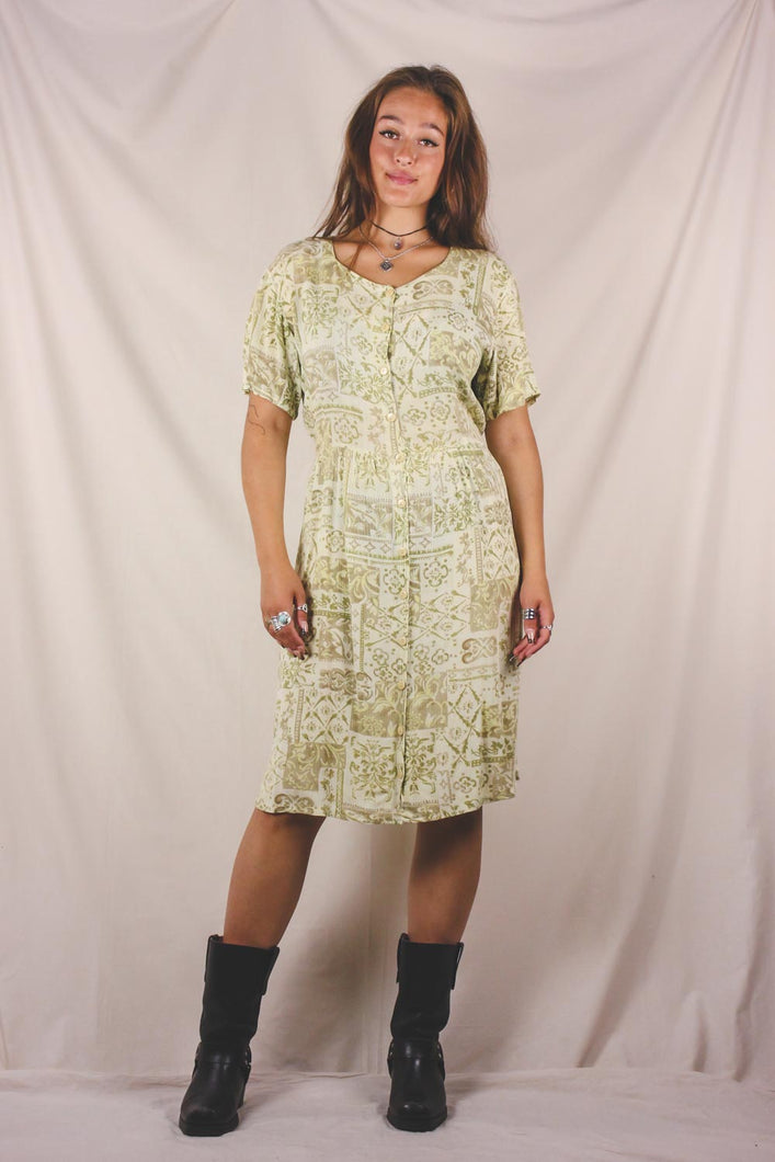 Ebba 90-luvun vintageviskoosimekko