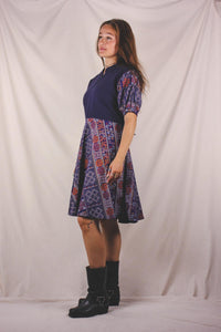 Mirella 70-luvun puuvillavintagemekko