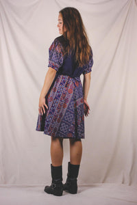 Mirella 70-luvun puuvillavintagemekko