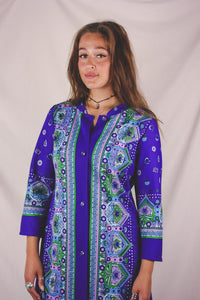 Margo 70-luvun napillinen vintagemekko