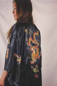 Phoenix Embroidery silkkinen lohikäärmetakki