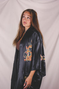 Phoenix Embroidery silkkinen lohikäärmetakki