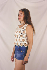 Ebina vintagevirkkuutoppi