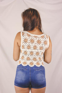 Ebina vintagevirkkuutoppi