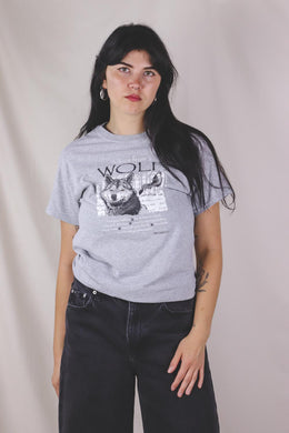 Wolf advice vintage t-paita