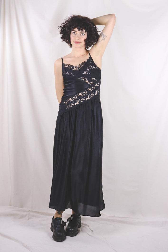 Petite fleur vintage slip dress