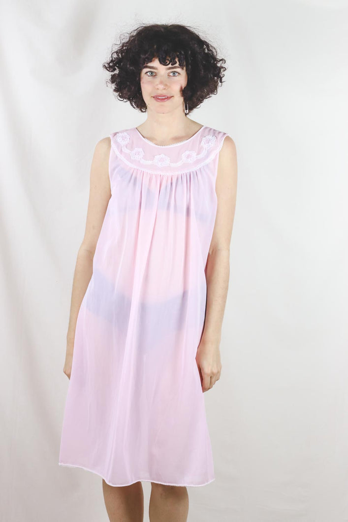 Baby pink vintage nightgown