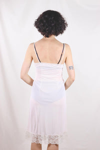 Perlon pink 60-luvun vintage slip dress