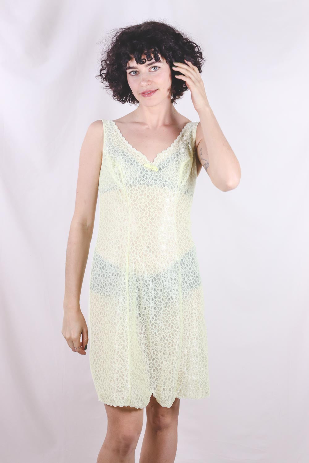 Pompadour 60-luvun vintage slip dress