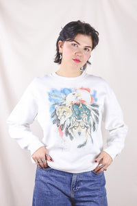 White wildlife 90-luvun vintagecollege