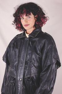 Aino vintagenahkaparkatakki