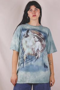 Dreamy wolfes vintage t-paita