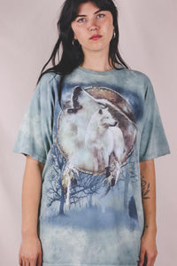 Dreamy wolfes vintage t-paita