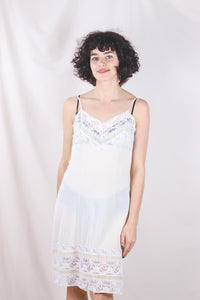 Perlon yellow vintage slip dress