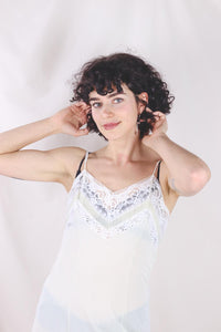 Perlon yellow vintage slip dress