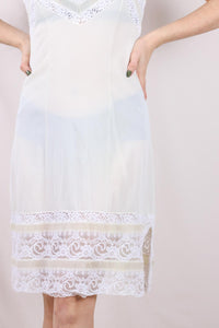 Perlon yellow vintage slip dress