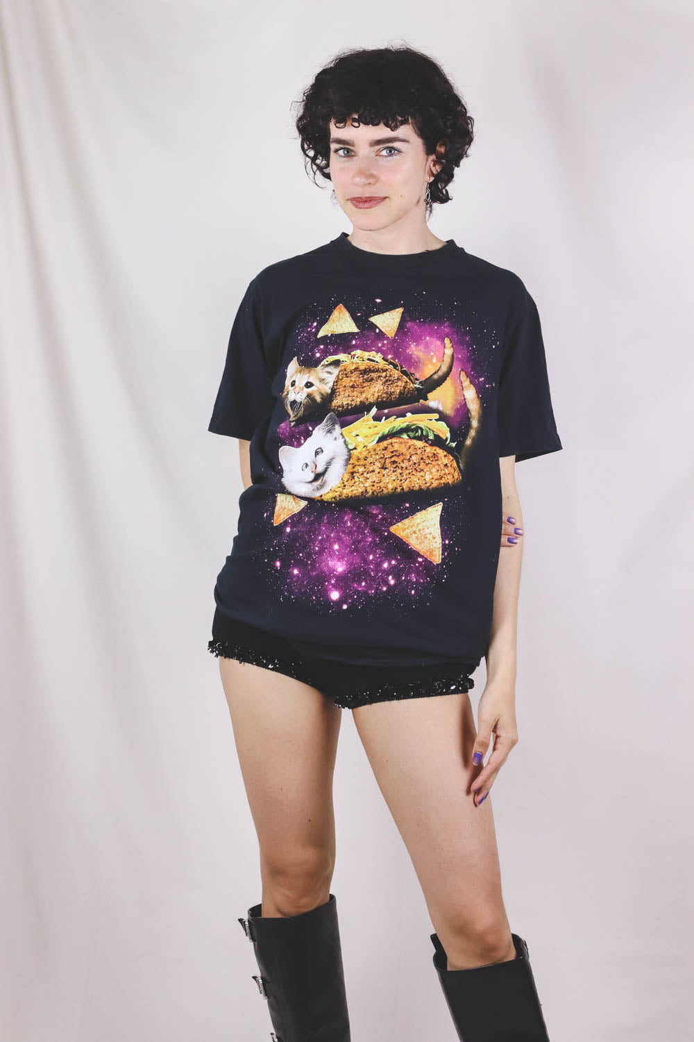 Space taco vintage t-paita