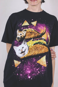 Space taco vintage t-paita