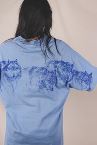 Wolf sleeve vintage t-paita