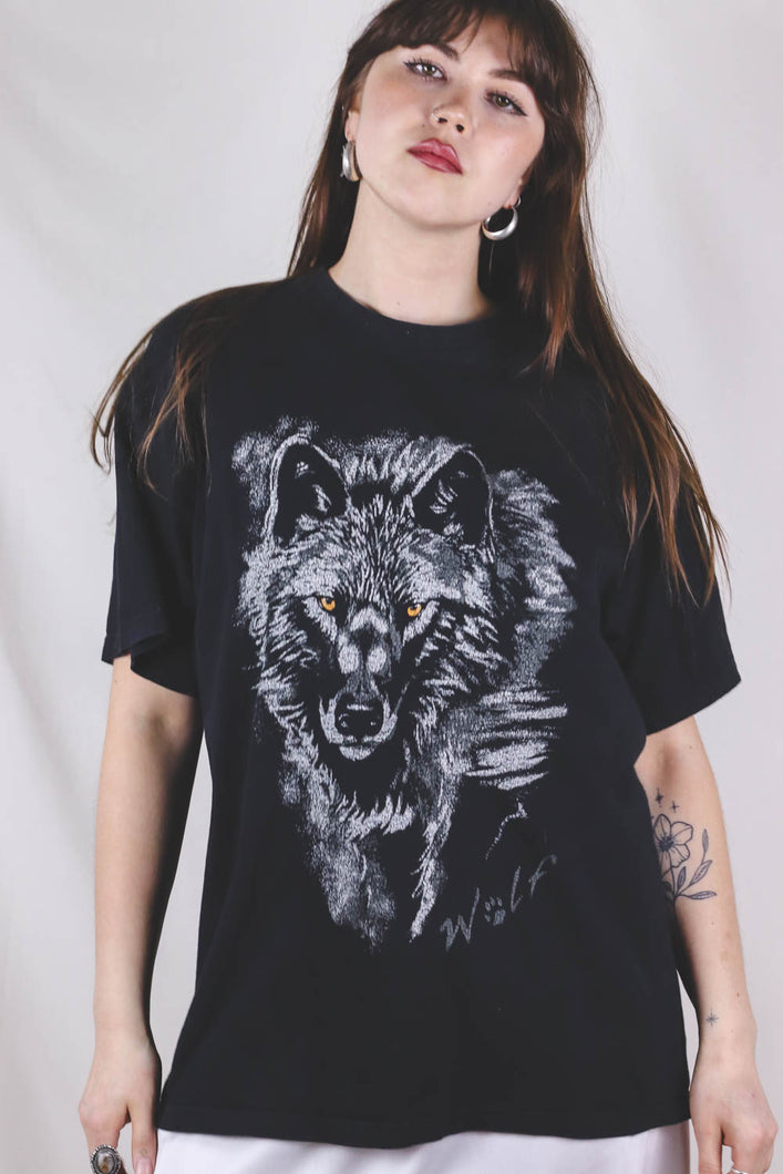 Wolfa susi vintage-t-paita