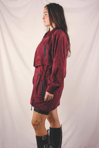 Samina vintagemokkanahkaparkatakki