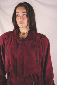 Samina vintagemokkanahkaparkatakki