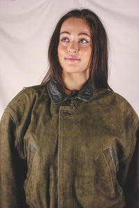 Samina vintagenahkaparkatakki