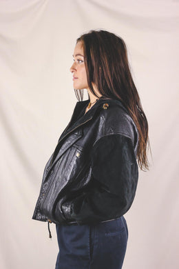 Alva hupullinen vintagenahkatakki