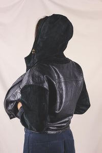 Alva hupullinen vintagenahkatakki