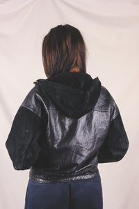 Alva hupullinen vintagenahkatakki