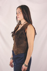Elida vintagehapsunahkaliivi