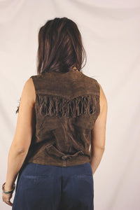 Elida vintagehapsunahkaliivi