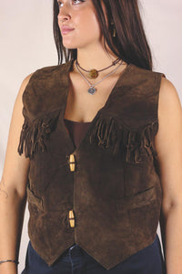 Elida vintagehapsunahkaliivi