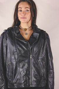 Evina vintagehapsunahkatakki