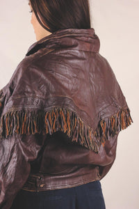 Adela vintagehapsunahkatakki