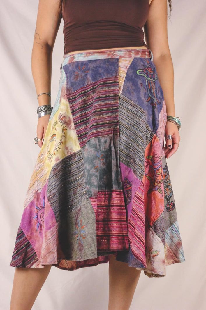 Ines vintageviskoosihame