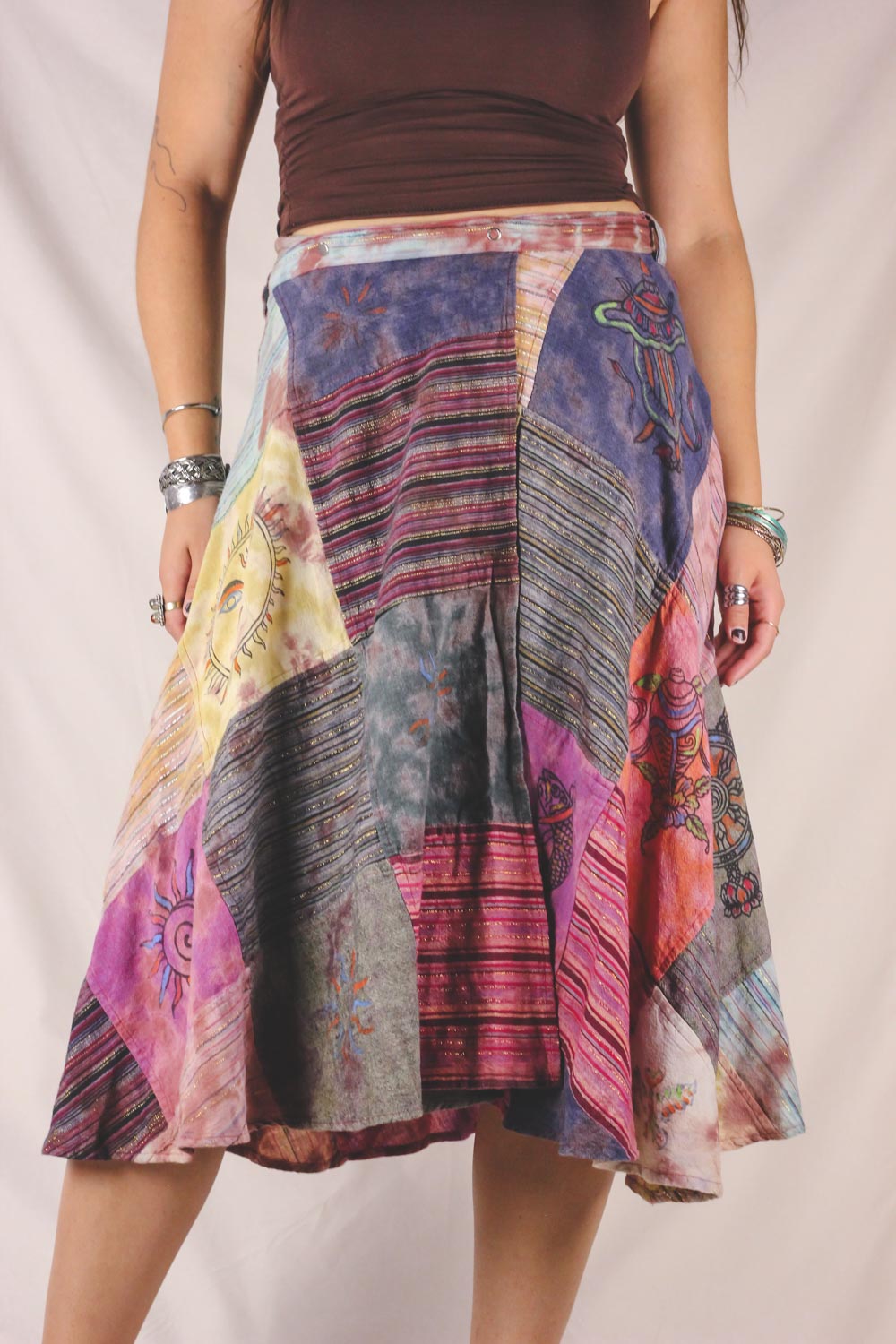 Ines vintageviskoosihame