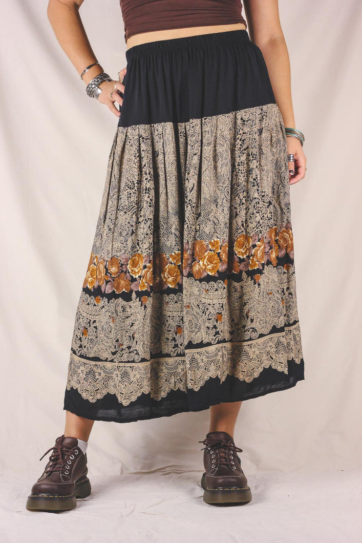 Hedda vintageviskoosihame