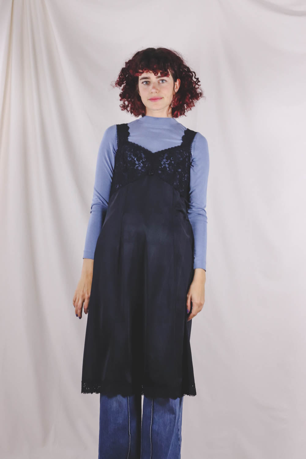 Nelda vintage slip dress