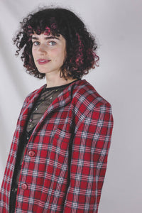 Nedina englantilainen vintageruutubleiseri