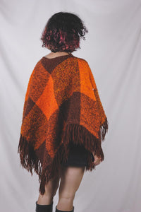 Hulda käsintehty vintagevillaponcho