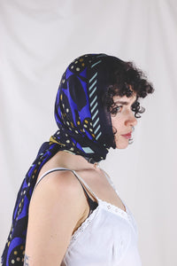 Italialainen vintagevillakangashuivi