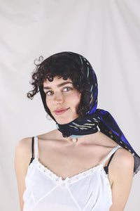 Italialainen vintagevillakangashuivi