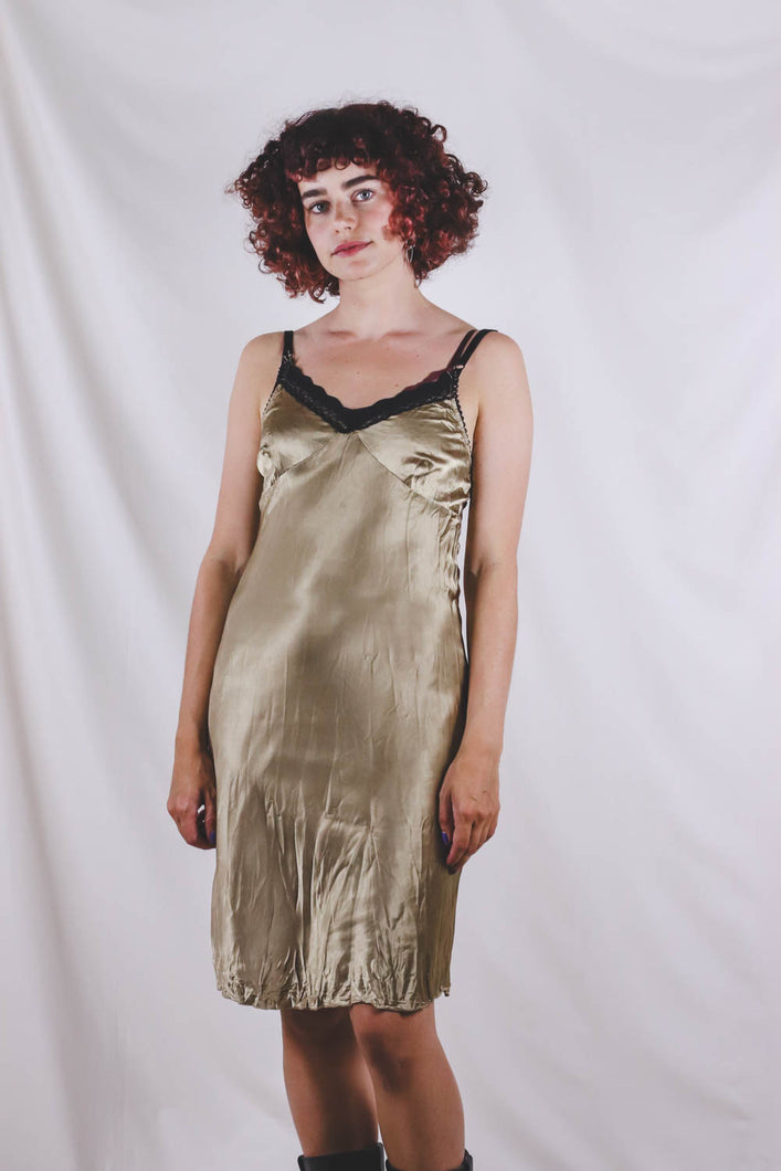 Aida vintage slip dress