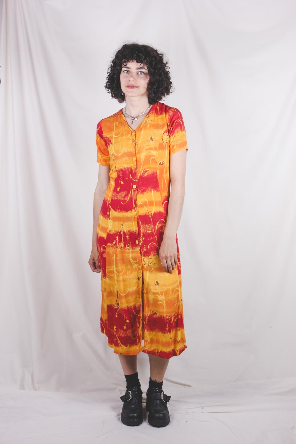 Safira vintageviskoosimekko