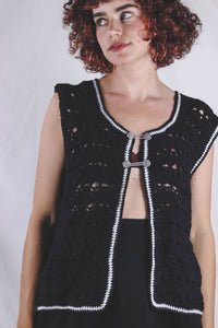 Nilla vintagevirkkuuliivi
